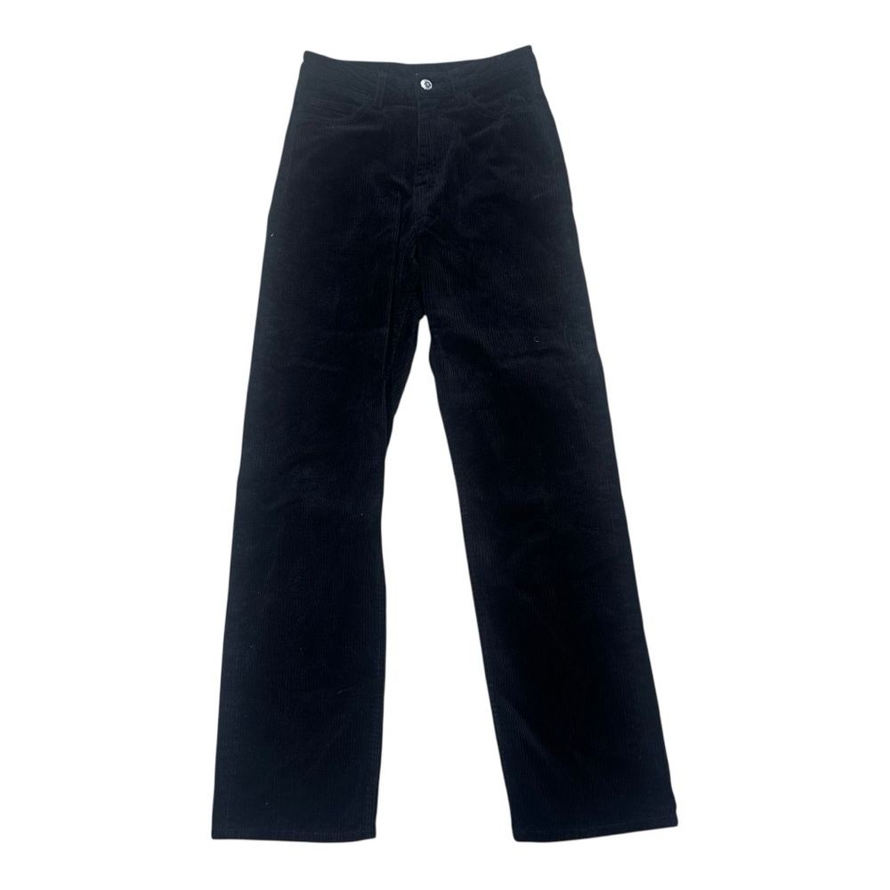 Weekday Rowe Cord‎ Trousers size 36 Black 90’s Y2K straight leg